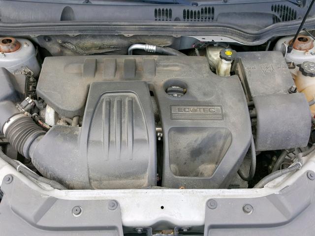 1G1AT58H197174420 - 2009 CHEVROLET COBALT LT SILVER photo 7