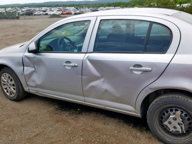 1G1AT58H197174420 - 2009 CHEVROLET COBALT LT SILVER photo 9