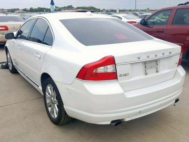 YV1982ASXA1118218 - 2010 VOLVO S80 3.2 WHITE photo 3