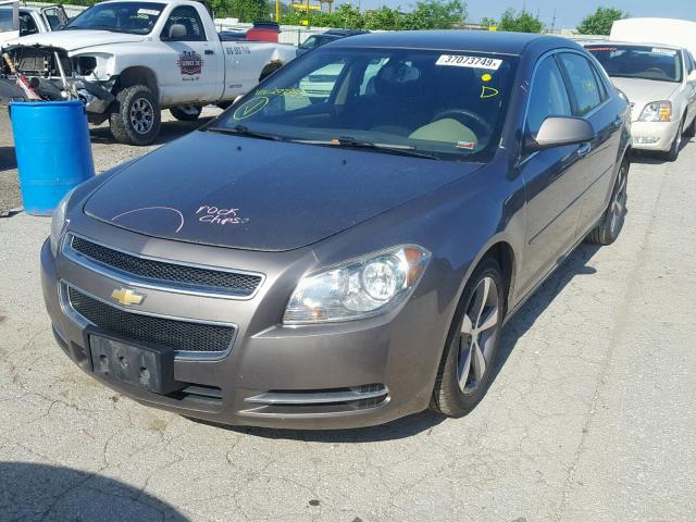 1G1ZC5E01CF293955 - 2012 CHEVROLET MALIBU 1LT BROWN photo 2