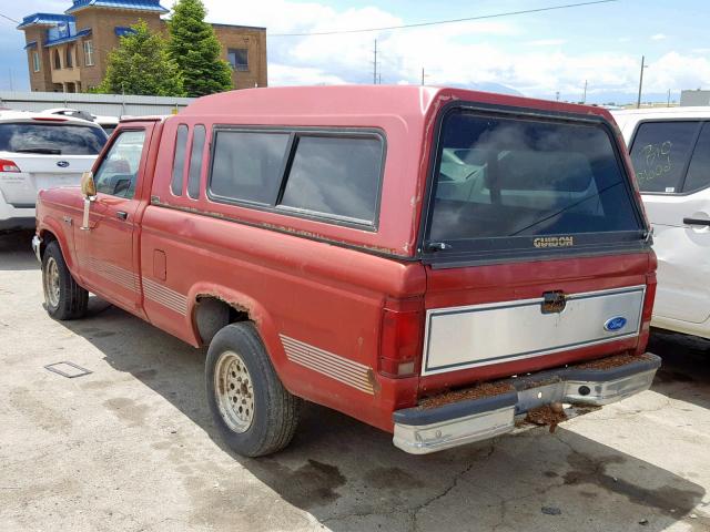 1FTCR10X8MPA86497 - 1991 FORD RANGER RED photo 3