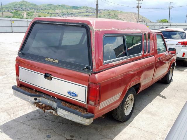 1FTCR10X8MPA86497 - 1991 FORD RANGER RED photo 4