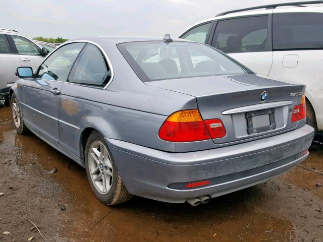 WBABD33404PL02654 - 2004 BMW 325 CI GRAY photo 3