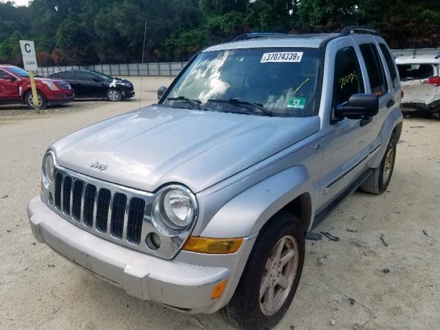 1J4GL58K65W678906 - 2005 JEEP LIBERTY LI SILVER photo 2