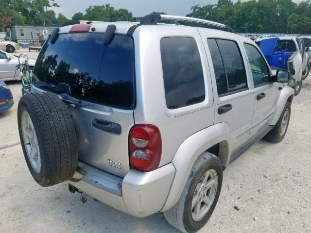 1J4GL58K65W678906 - 2005 JEEP LIBERTY LI SILVER photo 4