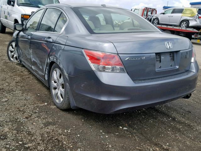 JHMCP26808C043277 - 2008 HONDA ACCORD EXL GRAY photo 3