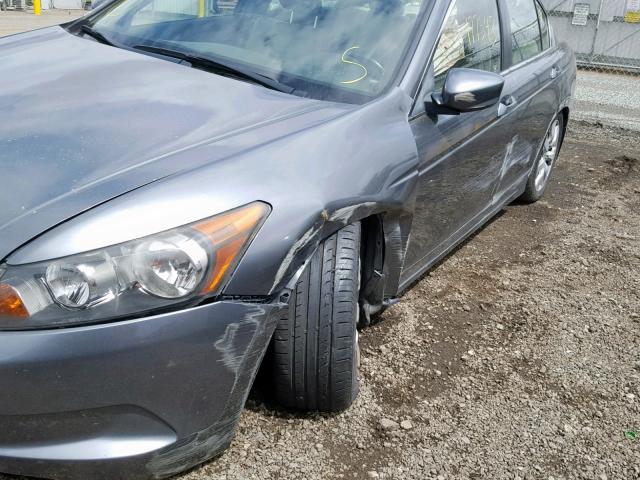 JHMCP26808C043277 - 2008 HONDA ACCORD EXL GRAY photo 9