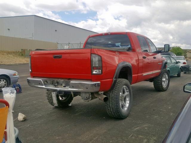 3D7KS29C36G194027 - 2006 DODGE RAM 2500 RED photo 4