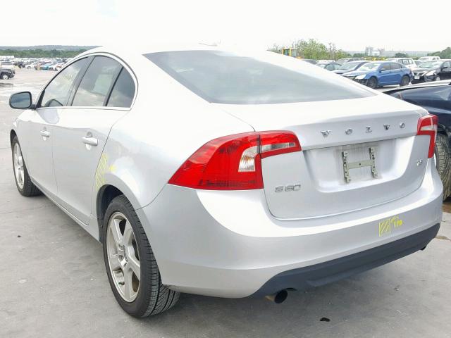 YV1622FS6C2078875 - 2012 VOLVO S60 T5 SILVER photo 3