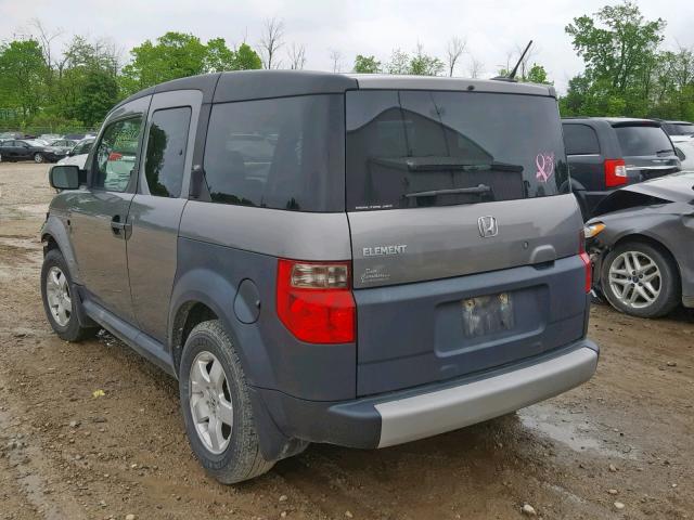 5J6YH28695L001499 - 2005 HONDA ELEMENT EX GRAY photo 3