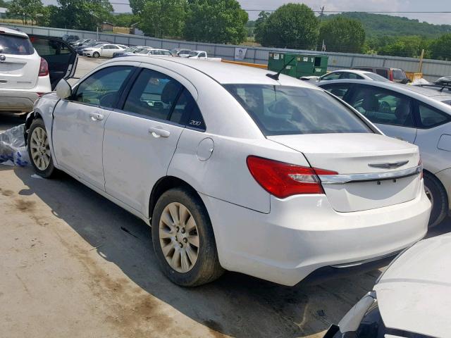 1C3CCBAB1DN646757 - 2013 CHRYSLER 200 LX WHITE photo 3