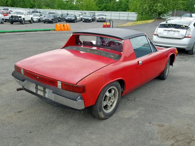 4702909030 - 1970 PORSCHE 914 RED photo 4