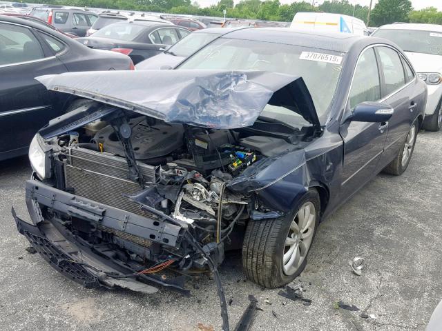 KMHFC46F47A157437 - 2007 HYUNDAI AZERA SE BLUE photo 2