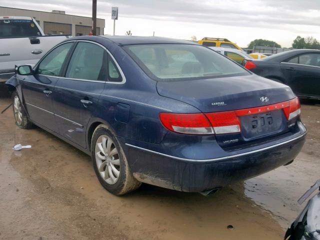 KMHFC46F47A157437 - 2007 HYUNDAI AZERA SE BLUE photo 3