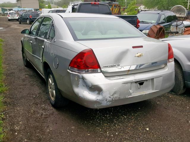 2G1WT58N679306773 - 2007 CHEVROLET IMPALA LT GRAY photo 3