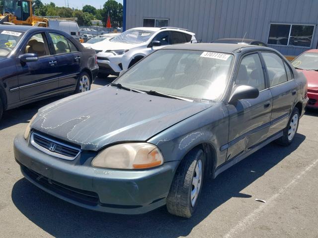 1HGEJ6629TL006978 - 1996 HONDA CIVIC DX GREEN photo 2