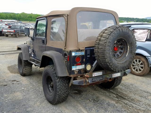 1J4FA49S81P374491 - 2001 JEEP WRANGLER / BLUE photo 3