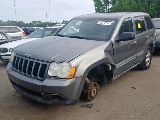 1J8HS48N28C156659 - 2008 JEEP GRAND CHER GRAY photo 2