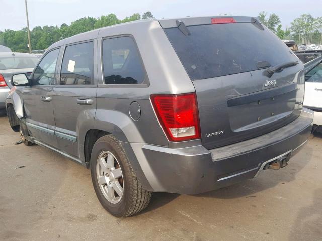 1J8HS48N28C156659 - 2008 JEEP GRAND CHER GRAY photo 3