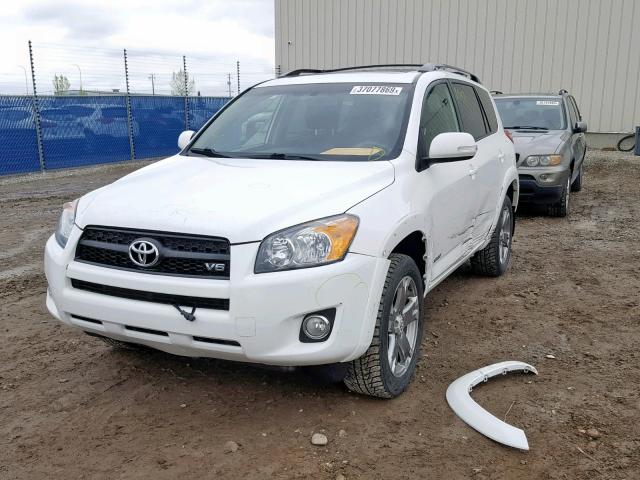 2T3RK4DV3BW037881 - 2011 TOYOTA RAV4 SPORT WHITE photo 2