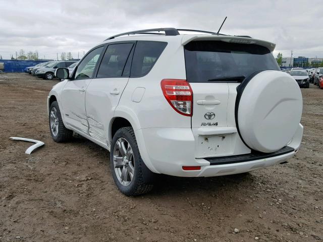 2T3RK4DV3BW037881 - 2011 TOYOTA RAV4 SPORT WHITE photo 3