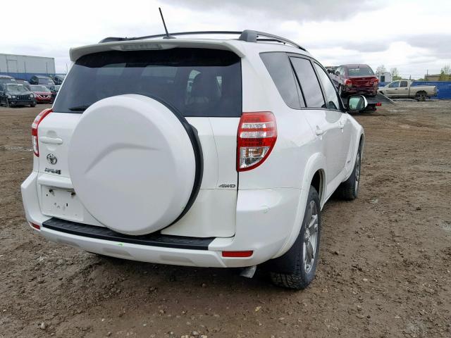 2T3RK4DV3BW037881 - 2011 TOYOTA RAV4 SPORT WHITE photo 4