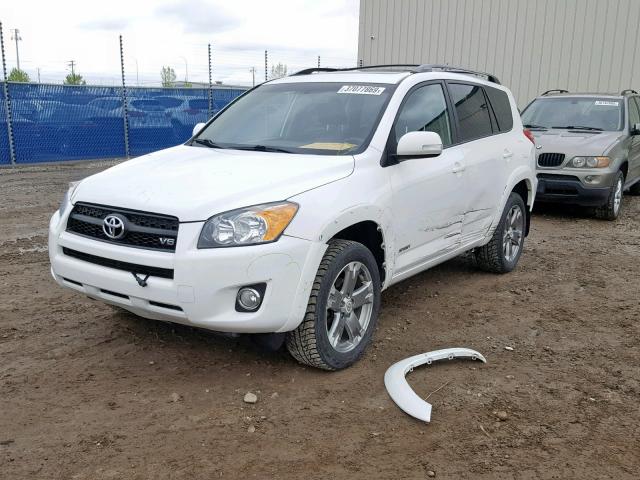 2T3RK4DV3BW037881 - 2011 TOYOTA RAV4 SPORT WHITE photo 9