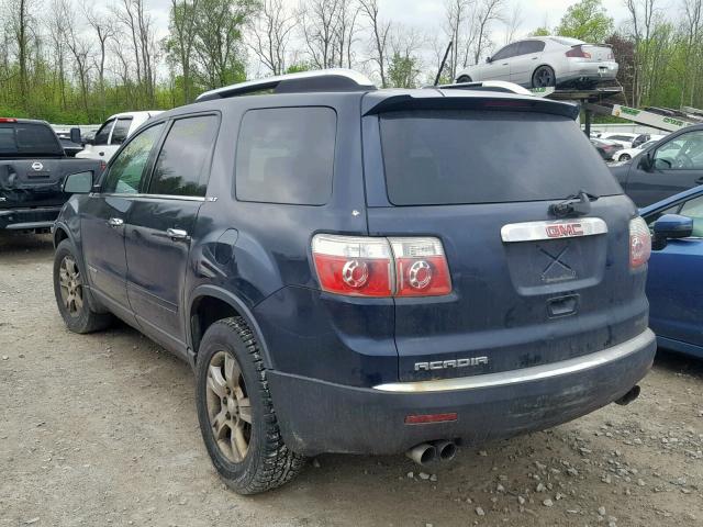 1GKEV23718J163973 - 2008 GMC ACADIA SLT BLUE photo 3