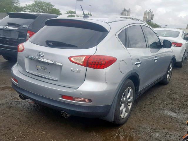 JNKAJ09E78M304736 - 2008 INFINITI EX35 BASE SILVER photo 4
