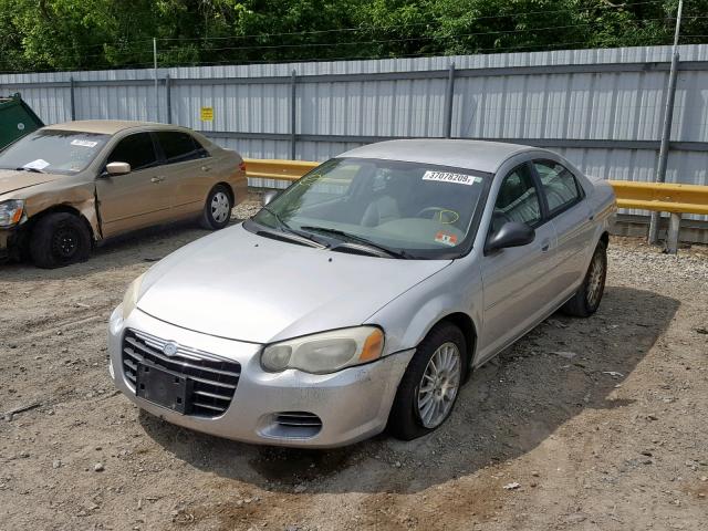 1C3EL46XX4N126954 - 2004 CHRYSLER SEBRING LX SILVER photo 2