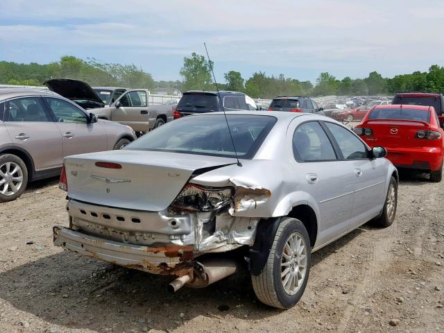 1C3EL46XX4N126954 - 2004 CHRYSLER SEBRING LX SILVER photo 4