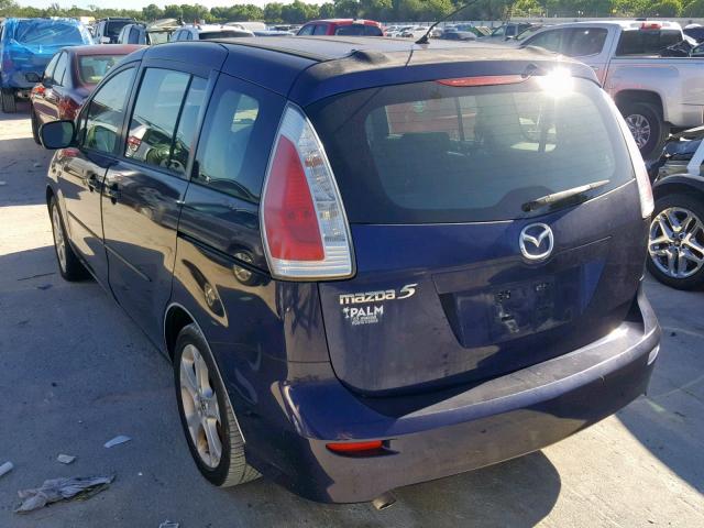 JM1CR293490336100 - 2009 MAZDA 5 BLUE photo 3