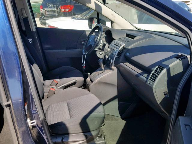 JM1CR293490336100 - 2009 MAZDA 5 BLUE photo 5