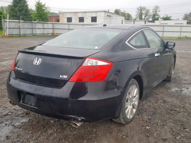 1HGCS2B82AA000441 - 2010 HONDA ACCORD EXL BLACK photo 4