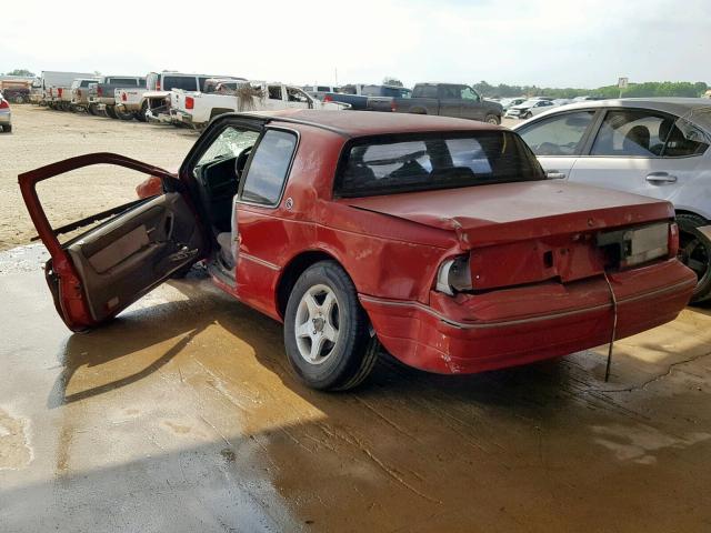 1MEPM6043NH607493 - 1992 MERCURY COUGAR LS RED photo 3