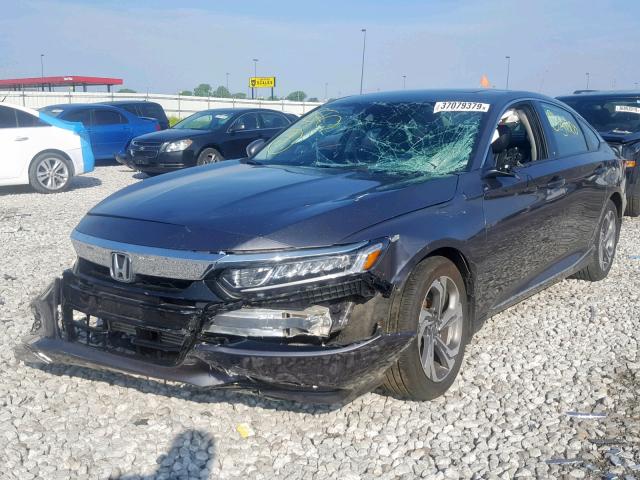 1HGCV2F60JA035530 - 2018 HONDA ACCORD EXL GRAY photo 2