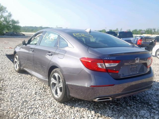 1HGCV2F60JA035530 - 2018 HONDA ACCORD EXL GRAY photo 3