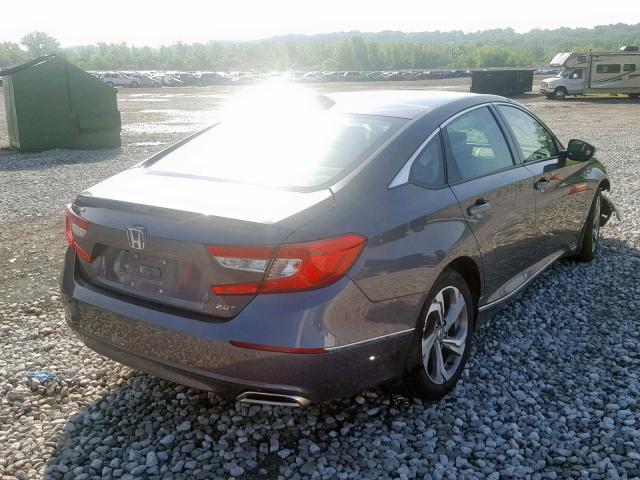 1HGCV2F60JA035530 - 2018 HONDA ACCORD EXL GRAY photo 4