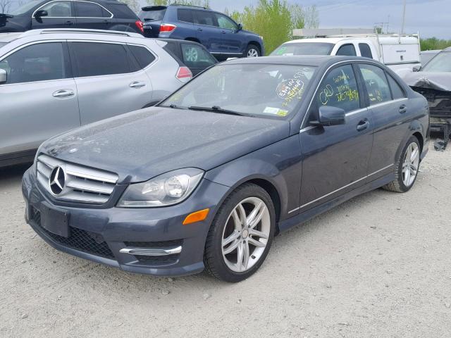 WDDGF4HBXDR296632 - 2013 MERCEDES-BENZ C 250 GRAY photo 2