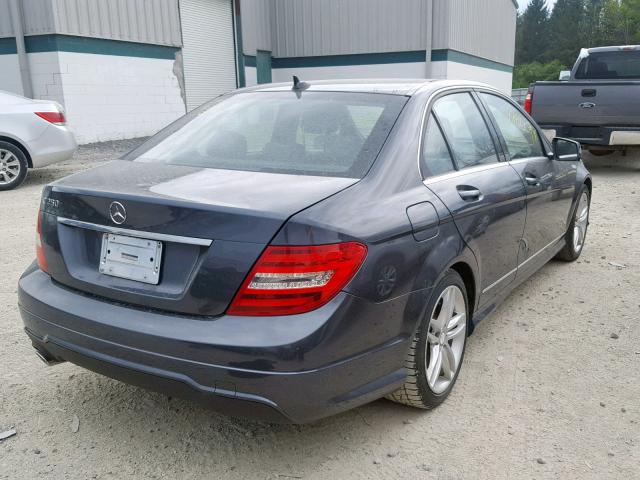 WDDGF4HBXDR296632 - 2013 MERCEDES-BENZ C 250 GRAY photo 4