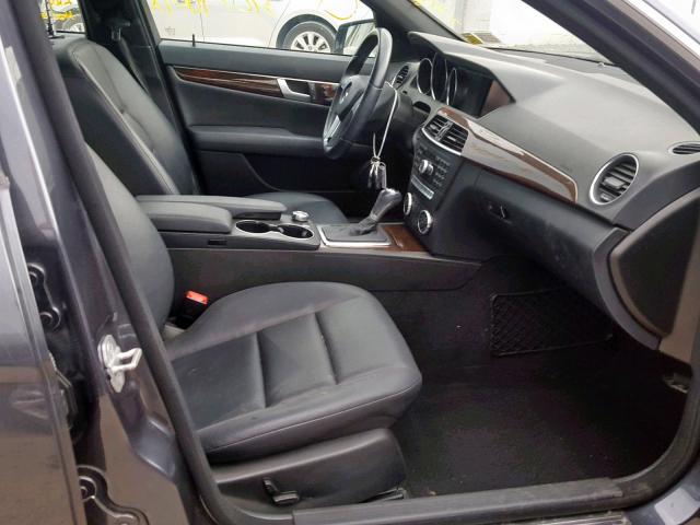 WDDGF4HBXDR296632 - 2013 MERCEDES-BENZ C 250 GRAY photo 5