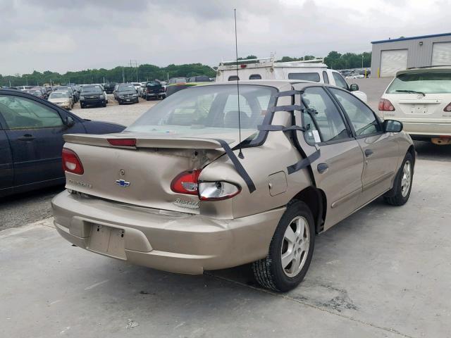 1G1JF5249Y7256925 - 2000 CHEVROLET CAVALIER L BEIGE photo 4