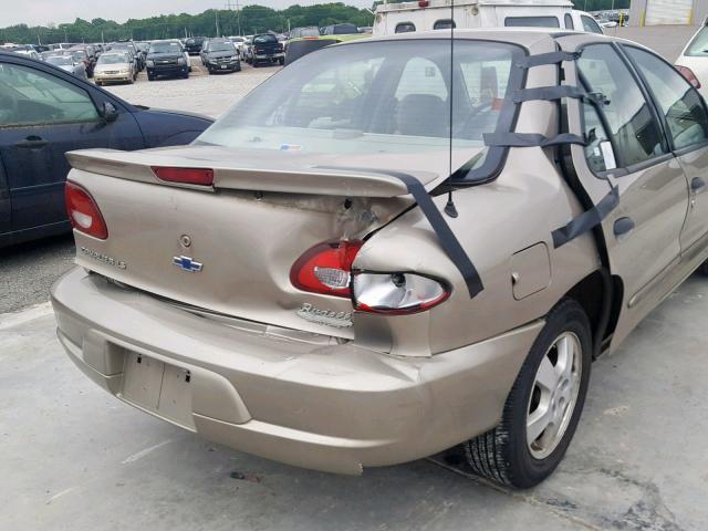 1G1JF5249Y7256925 - 2000 CHEVROLET CAVALIER L BEIGE photo 9