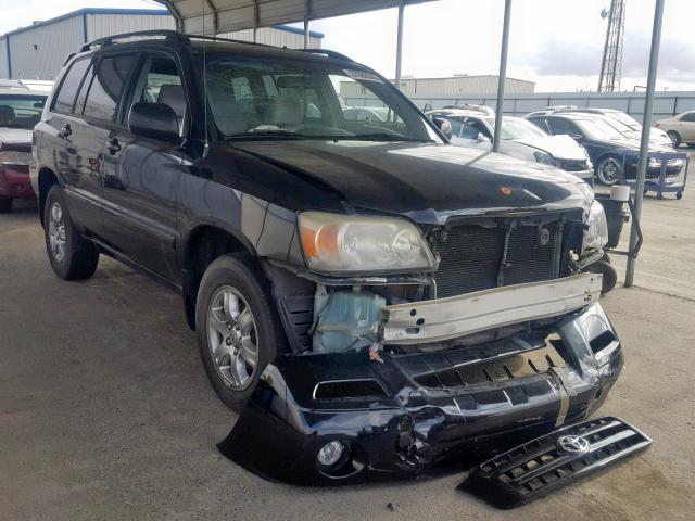 JTEDP21A670126787 - 2007 TOYOTA HIGHLANDER BLACK photo 1