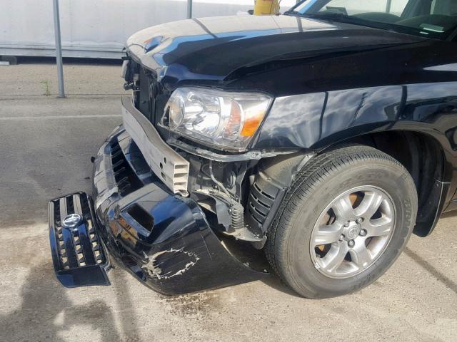 JTEDP21A670126787 - 2007 TOYOTA HIGHLANDER BLACK photo 9