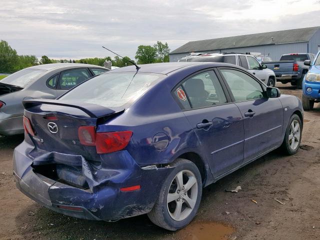 JM1BK12G161479180 - 2006 MAZDA 3 I BLUE photo 4