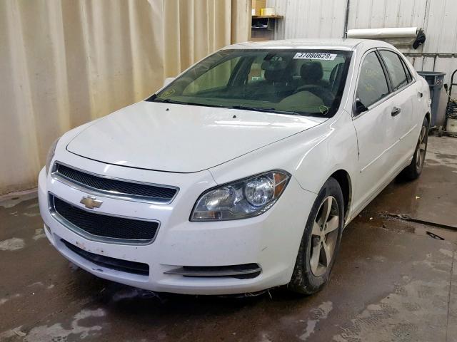 1G1ZC5EU1BF170805 - 2011 CHEVROLET MALIBU 1LT WHITE photo 2