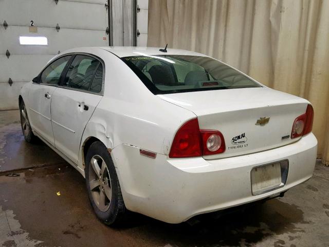 1G1ZC5EU1BF170805 - 2011 CHEVROLET MALIBU 1LT WHITE photo 3