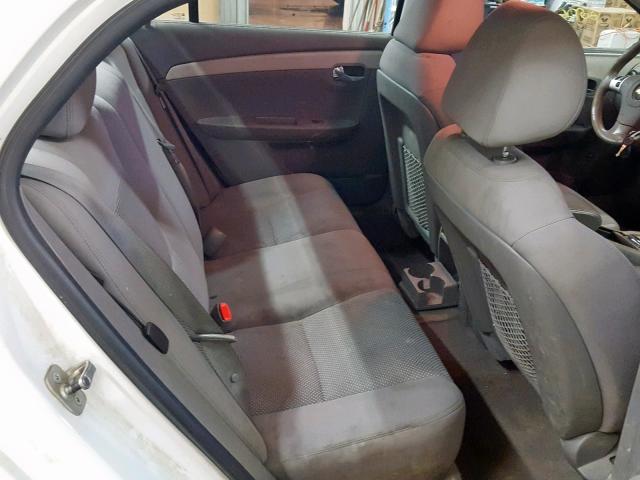 1G1ZC5EU1BF170805 - 2011 CHEVROLET MALIBU 1LT WHITE photo 6