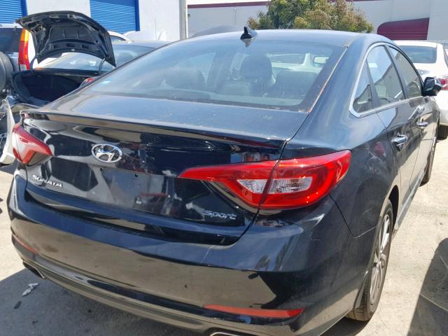 5NPE34AF2HH442798 - 2017 HYUNDAI SONATA SPO BLACK photo 4